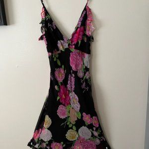 TESSUTO Black Flower Dress